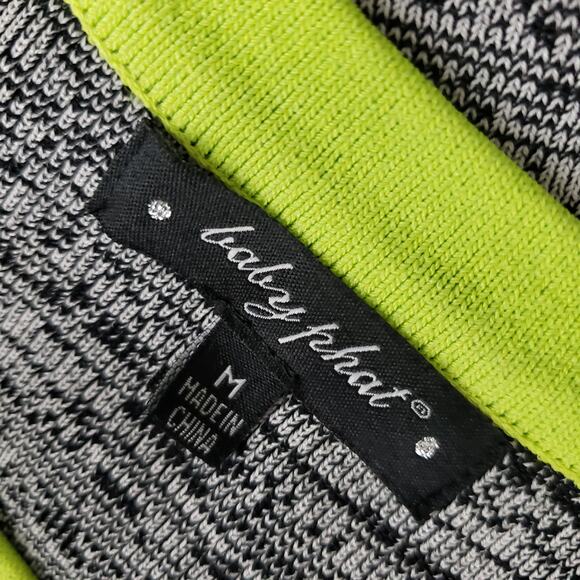 Baby Phat Cut out Back Gray & Neon Bodycon Mini Dress Size Med - Picture 2 of 6